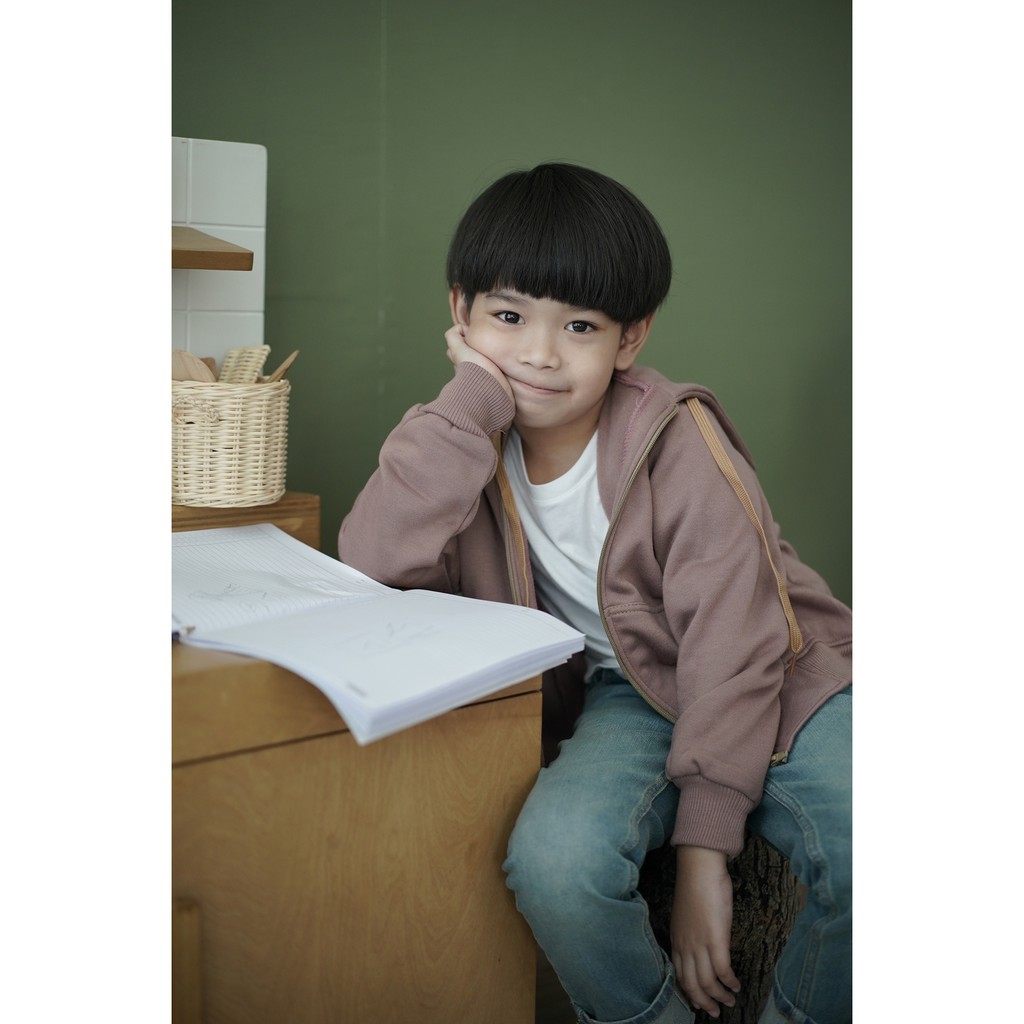 HOODIE GOODIE Kids Zipper Mocca