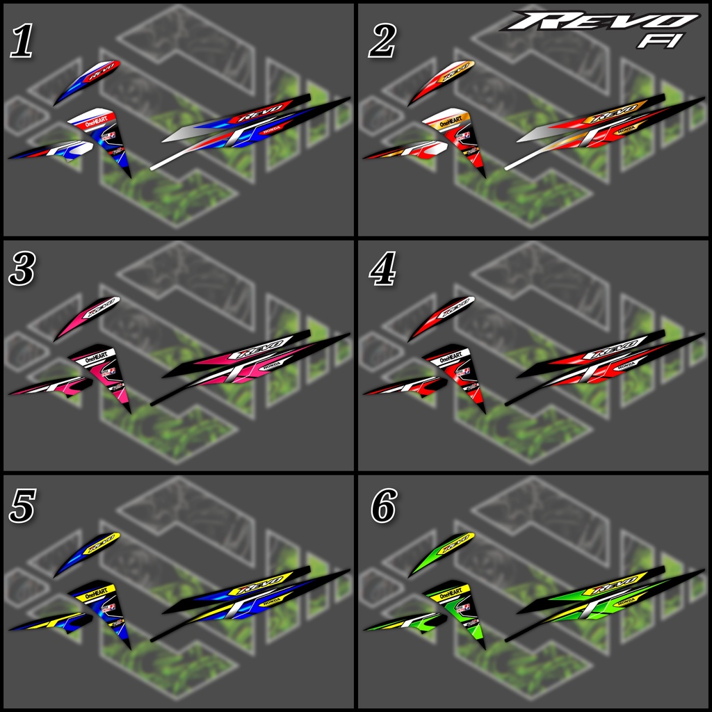 Lis Stiker Striping Motor Variasi Honda Revo FI/Revo FIT/REVO X - Stiker Variasi Revo Injeksi