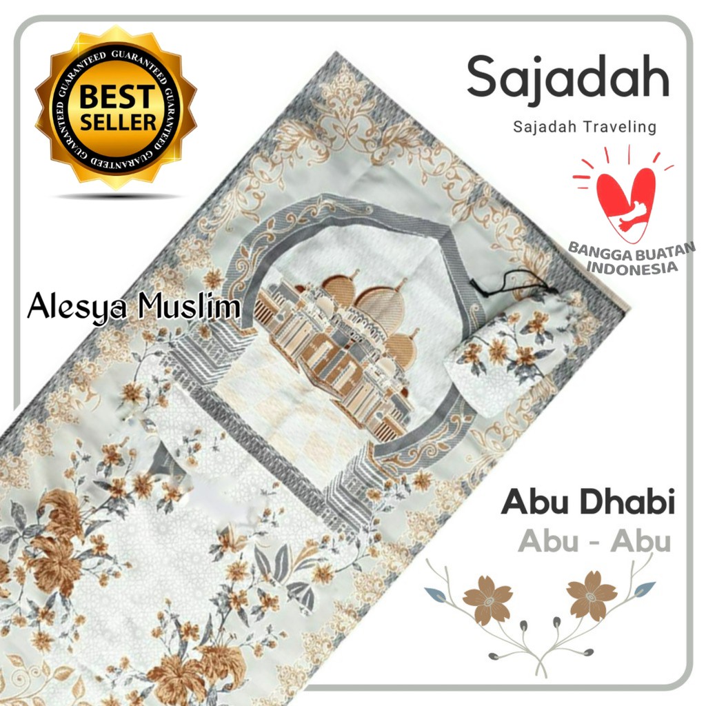 Sajadah Abudabi /100 PCS Plus Sablon Nama harga grosir