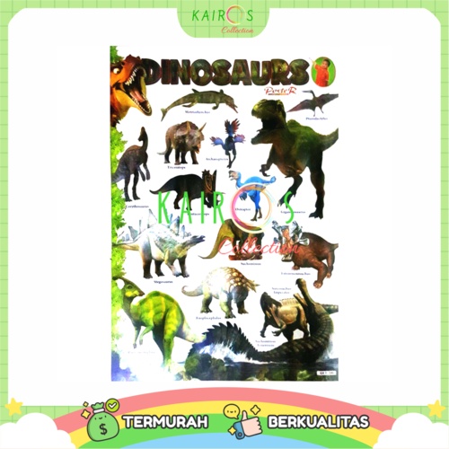 Poster Anak Edukasi Belajar Dinosaurus