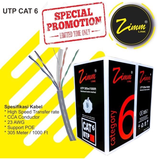 Kabel Utp Cat6 Zimm Link
