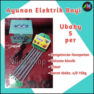 Promoo!!! Makassar / Ayunan Listrik Merk Ubaby 5 Per / Ayunan Bayi Elektrik