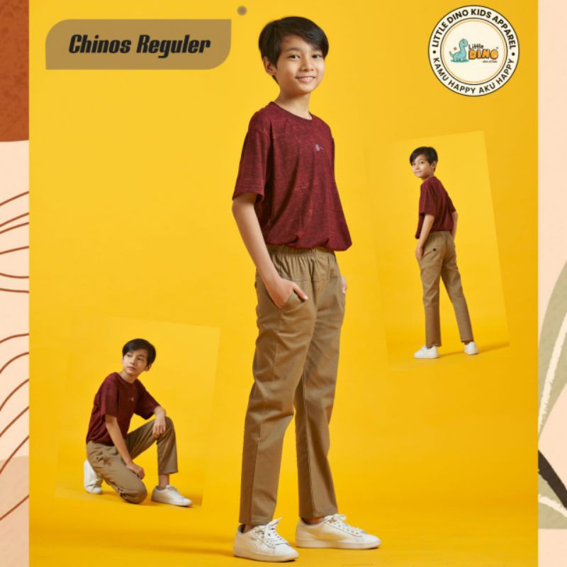  celana  chinos reguler anak by little dino Shopee Indonesia