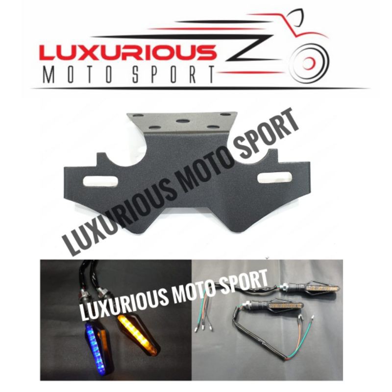 tail tidy ninja250fi braket plat nomor lampu sen belakang ninja 250fi