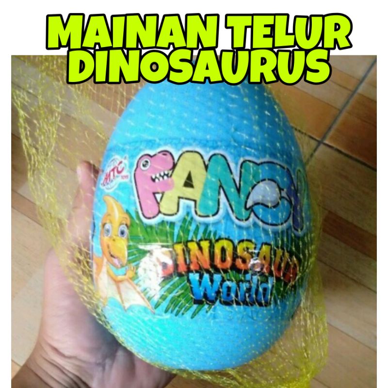 Fancy Surprise Egg Mainan Bola Kejutan Dinosaurus Besar ukuran 17 cm