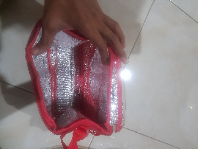 Tas Lunchbox Lunchbag Selempang Bekal Makan Anak Anak Aluminium Foil