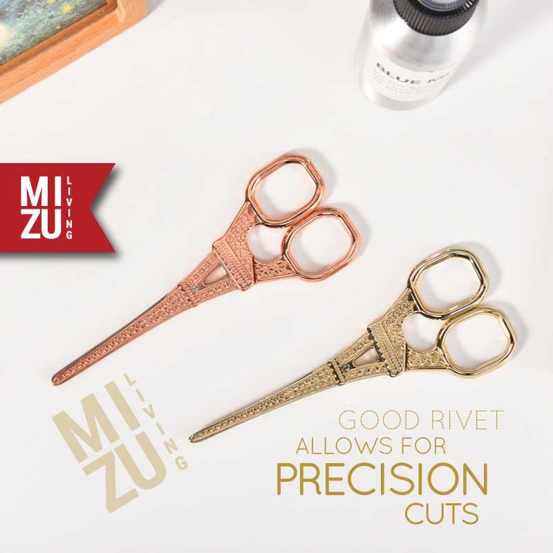 SUBLIMELY GOLDEN PARIS EIFFEL TOWER SCISSORS Gunting Emas Dekorasi Unik Cantik Craft Office Scissors-4