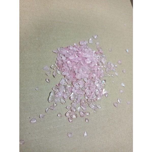 Batu Kristal rose quartz 10gr