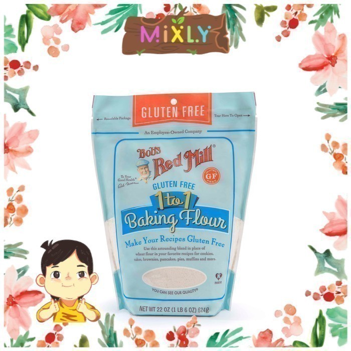 

BISA COD Bob's Red Mill Gluten Free 1-To-1 Baking Flour 624 gr | Tepung Vegan