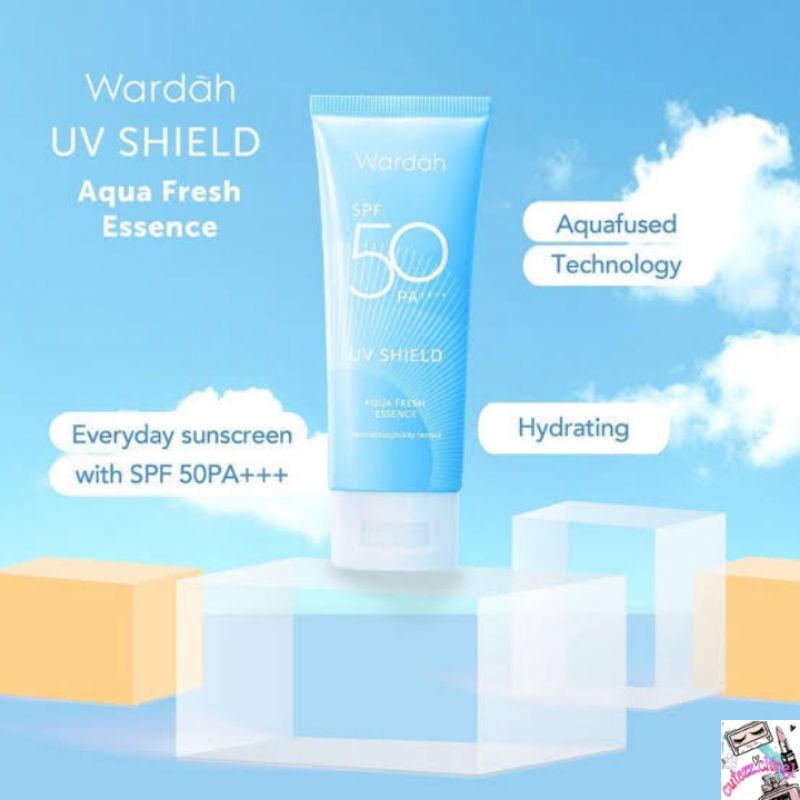 ☃Cutezz_Ching1☃Wardah UV Shield Aqua Fresh Essence 30ml