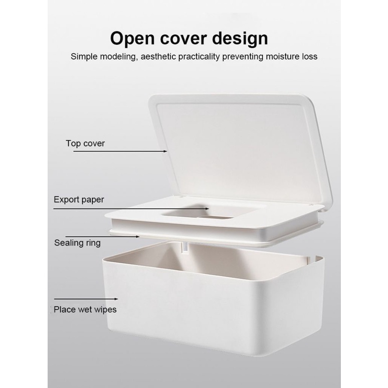 Kotak Penyimpanan Masker Mulut Dan Hidung Sekali Pakai Tahan Debu Kapasitas Besar