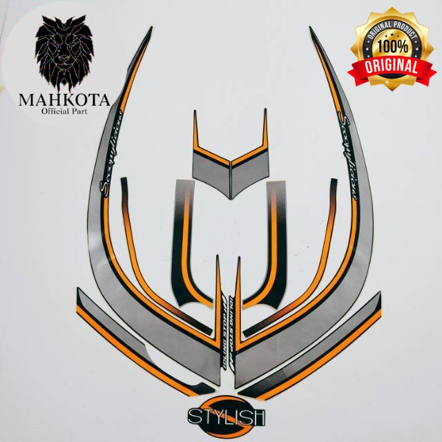 Original Asli Striping Stiker Polet list motor honda scoopy stylish 2017 idling stop  motor body hit