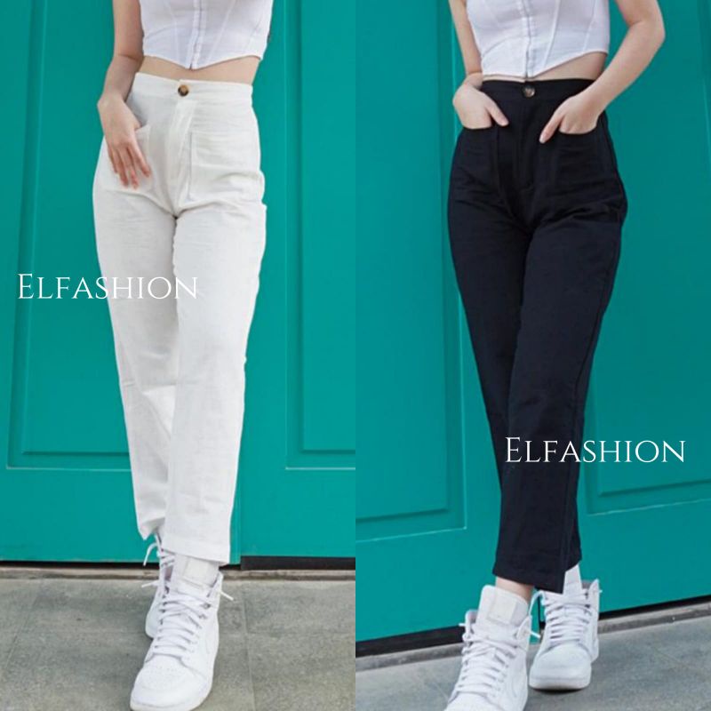 Celana Wanita Pants Kantong | Celana Pants Wanita Terbaru