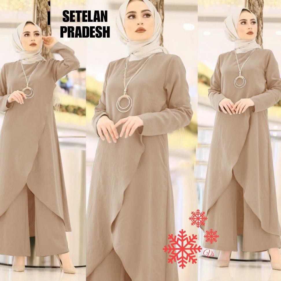 Katalog Setelan  Kulot  Atasan Gantung Muslim Maria Space 