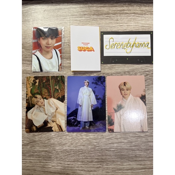 OFFICIAL YOONGI DALMAJUNG YOONGI BUTTER POB JPN PHOTOCARD