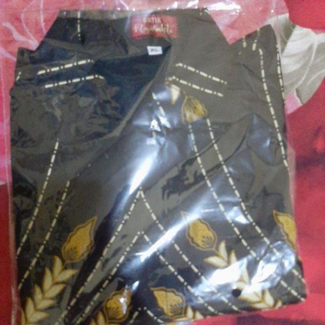 Simifashion Kemeja Batik Pria Lengan Pendek Banyak Motif Batik Solo Ori Full Furing M L Xl Xxl