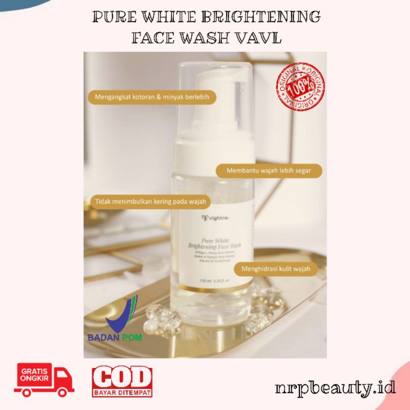 Vavl Facial Wash Pure White Series BPOM