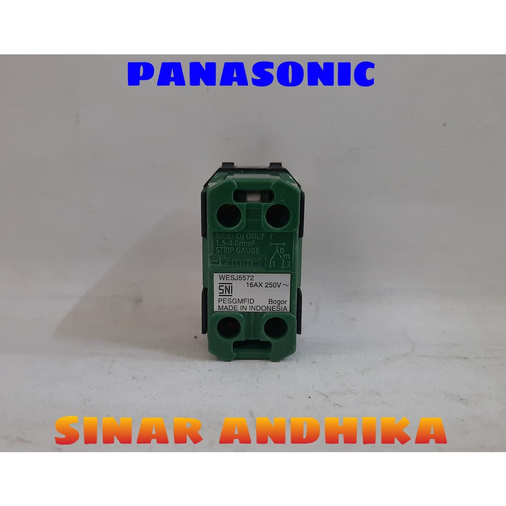 MATA SAKLAR KECIL 2 ARAH INDIKATOR PUTIH STYLE E PANASONIC WESJ 5572