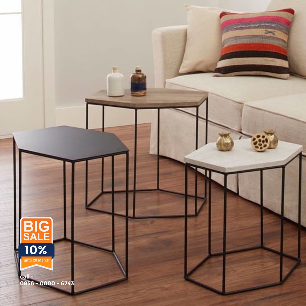 Jual Meja Sudut/Meja Ngopi/Meja Samping /Meja Rias/Meja minimalis/Rak