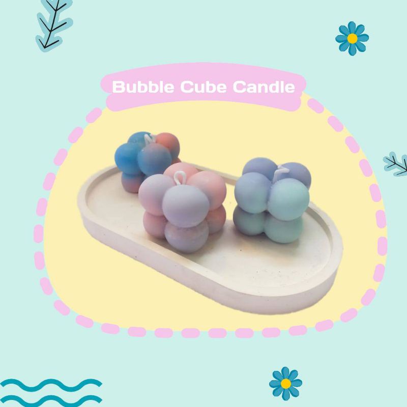 Lilin Aromaterapi Mix Color Mini Bubble Candle | Souvenir Gift Box Hampers Birthday Wedding