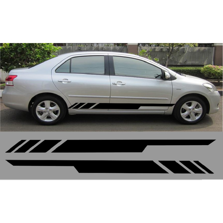 Stiker Body Samping Mobil Unik Lucu Cutting Sticker Striping