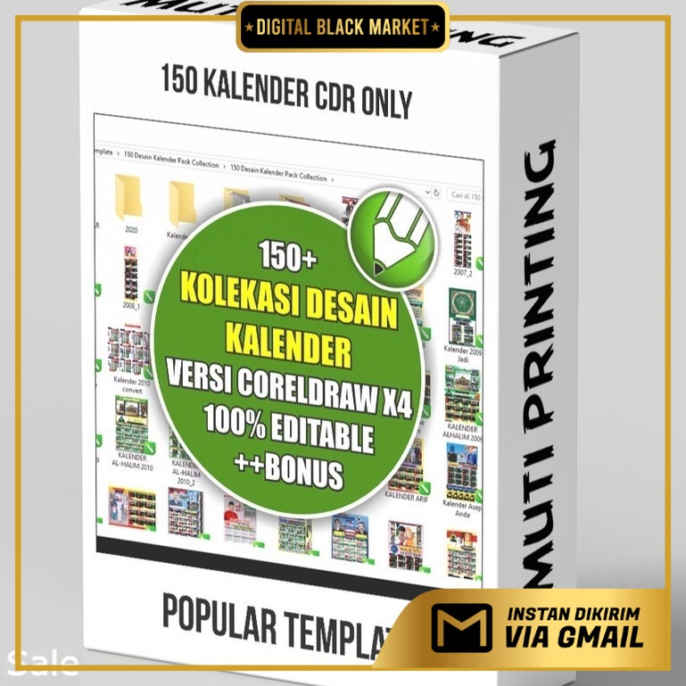 150 Kalender Cdr Only - Coreldraw Template - Business Branding