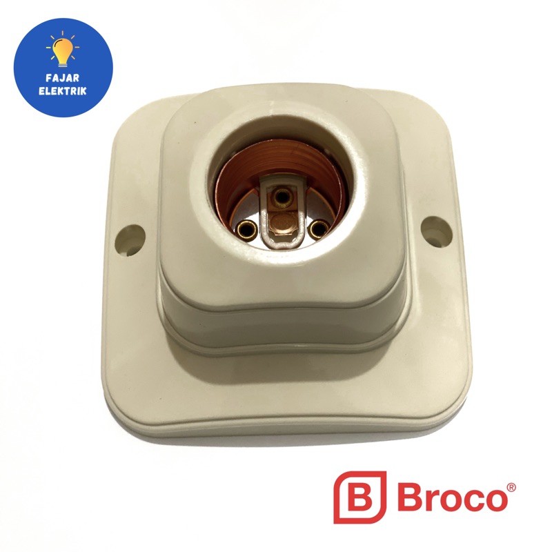 BROCO FITTING PLAFON OVAL CREAM