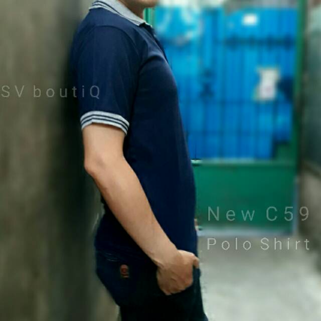 POLO SHIRT  Polos. Biru Dongker