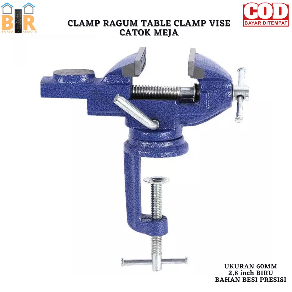 Catok Meja Putar 2,8&quot; 60mm / Ragum / Tanggem / Table Clamp Vise