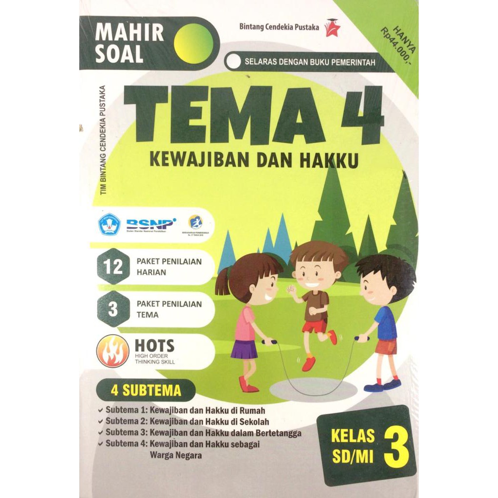 Mahir Soal Tema 4 Kewajiban Dan Hakku Kelas 3 Sd Mi Shopee Indonesia