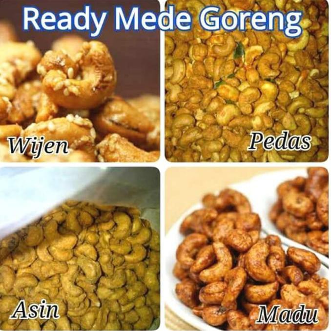 

Kacang Mede Varian Rasa Wijen, Madu, Asin, Pedas Manis Asli Wonogiri - Asin Titanium.Store1