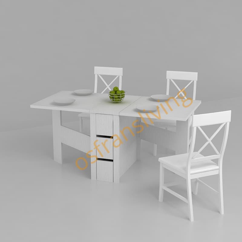 Meja Makan Pro Design Type OVI DT S - White