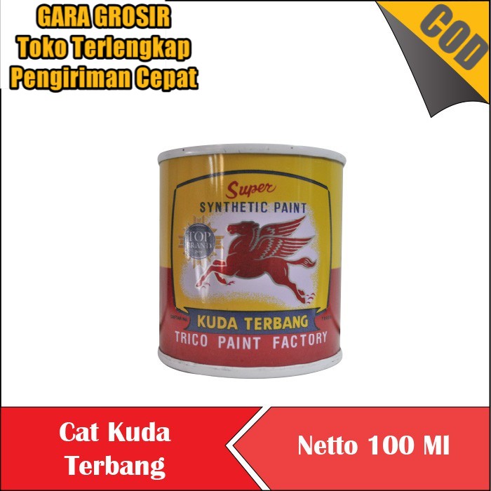 

CAT KUDA TERBANG KALENG KECIL 100 ML 0,1 KG BESI KAYU PLASTIK K