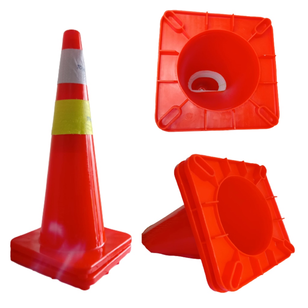 Traffic Cone Kerucut Bahan PVC Rubber