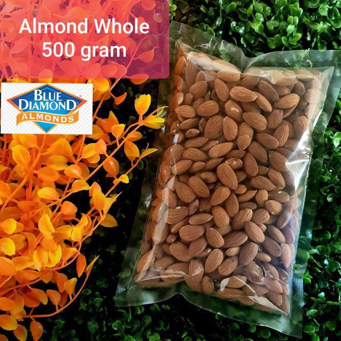 

Kacang Almond Whole Mentah / Raw Almond Whole - 500 gram SPECIAL Kode 1222