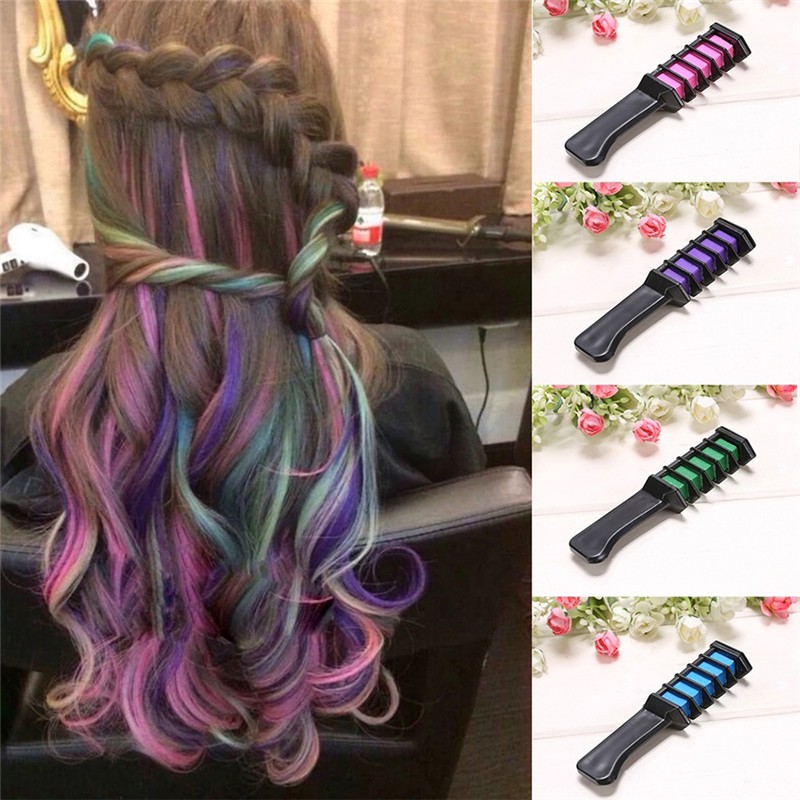 Peralatan Fashion Sisir Kapur Pewarna Rambut Warna 