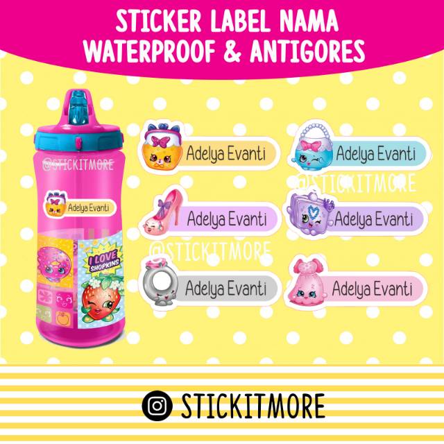 

Sticker Label Nama Waterproof Shpkins Fashion