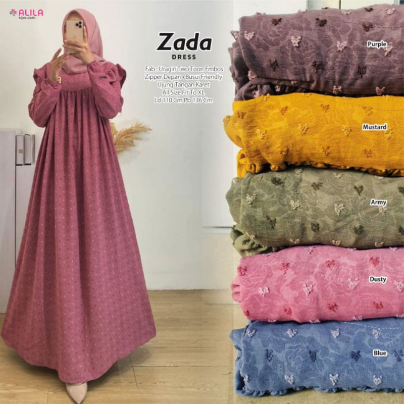 Zada dress, bahan Uragiri two tone emboss, Ld.110 Pb.136 busui, by Alila