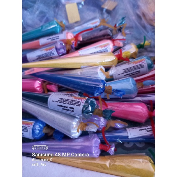 

Henna craft / Tinta timbul glitter / cat rubber untuk flanel/kayu/ kerajinan tangan/hena /tinta