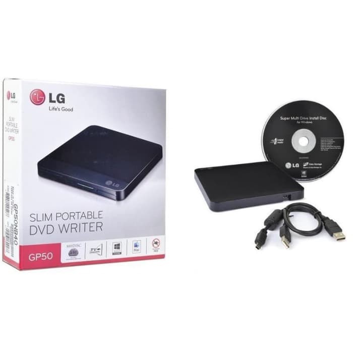 DVDRW EXTERNAL LG, DVD RW EXTERNAL LG, DVD-RW PORTABLE - LGS-GP65NB60