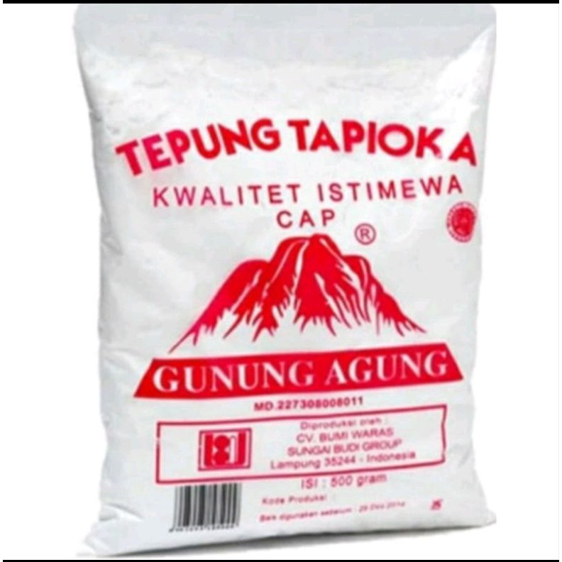 TEPUNG SAGU GUNUNG KEMASAN@500 GRAM, SATU BKS