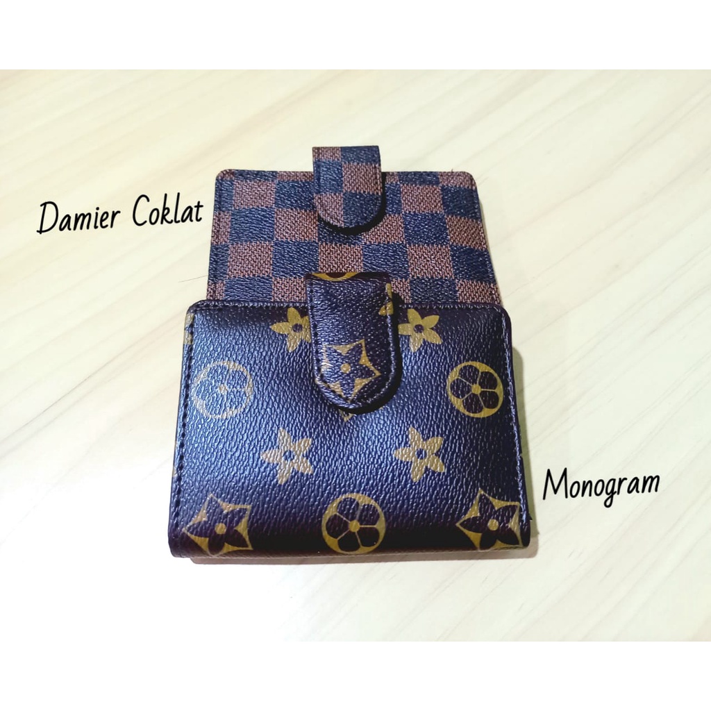 Card Holder Dompet Kartu 16 Slot + 1 Slot Uang Kertas Dompet Mini Atm