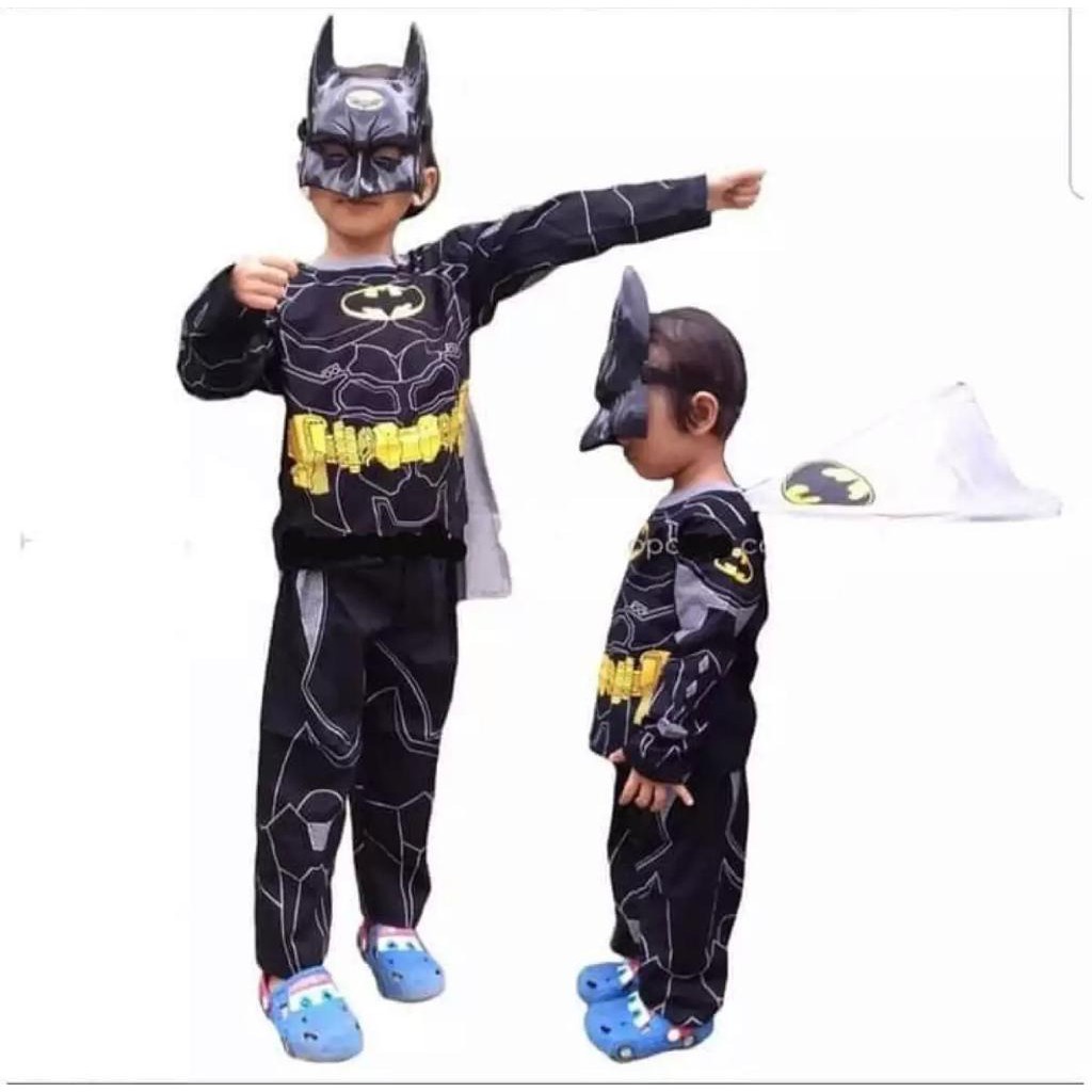 baju batman anak dan topeng | kostum batman anak