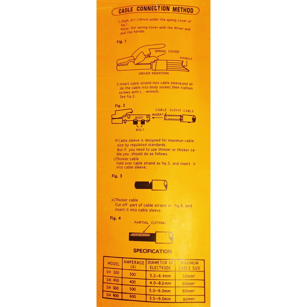 TANG LAS-STANG LAS RRT 600-ALAT LAS-ELECTRODE HOLDERS