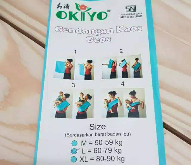 Gendongan Instant Geos Salur Okiyo-Gendongan Geos Salur Okiyo-Gendongan Geos Murah Meriah