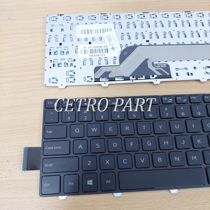 Keyboard Dell Inspiron 14-3000 14-3441 14-3442 14-5442 - HITAM BERGARANSI