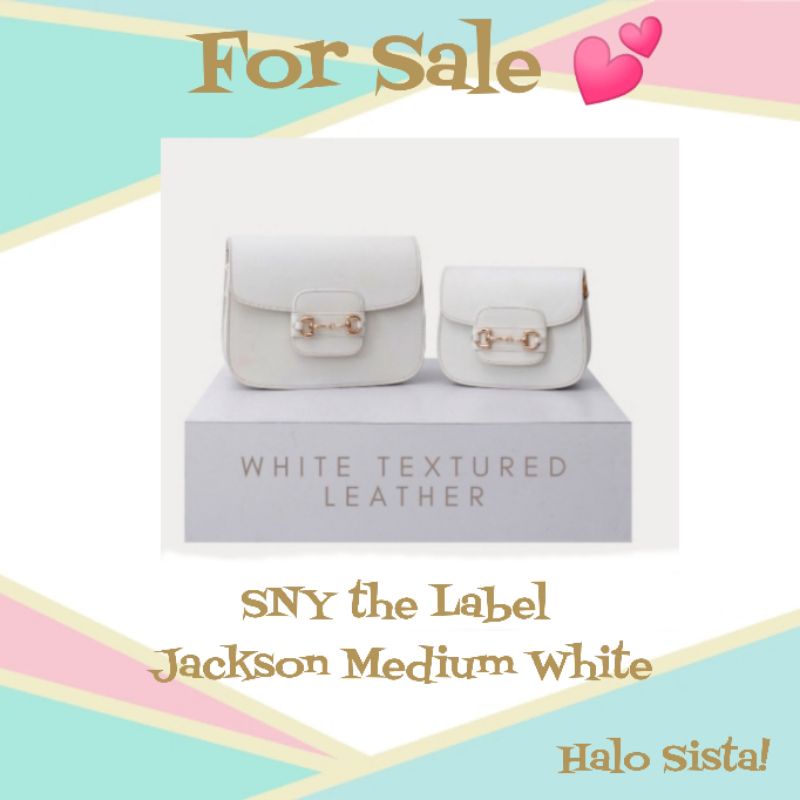 SNY THE LABEL JACKSON MEDIUM BAG WHITE