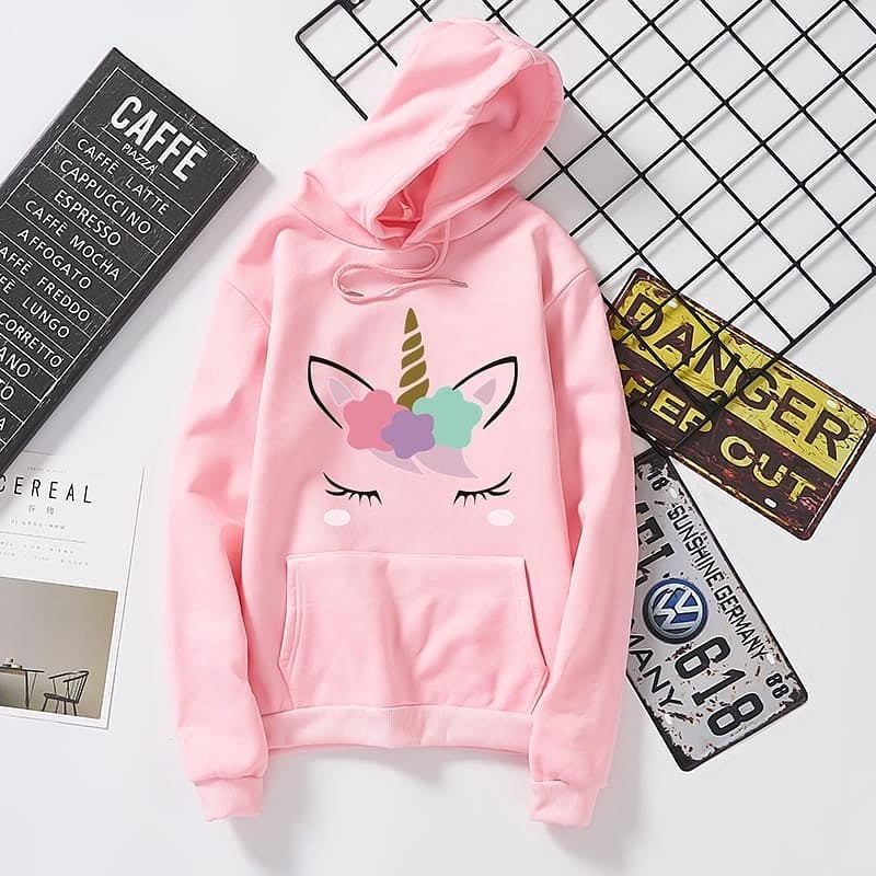 Sweater Wanita Berkualitas-Unicorn Rainbow