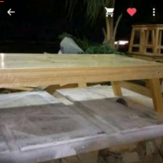 Meja lipat 120x60x35