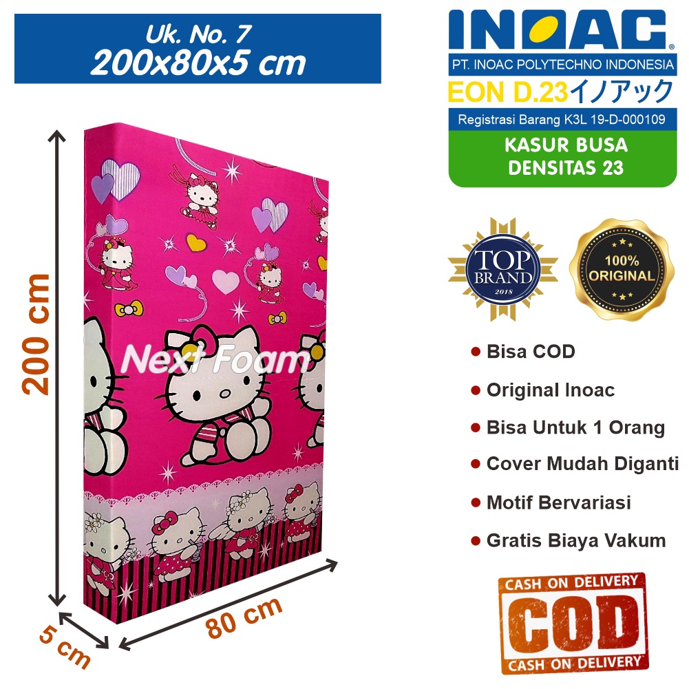 Kasur Busa Inoac Ukuran No 7 200x80x5 cm Tebal 5 cm EON D23 ORIGINAL INOAC Asli